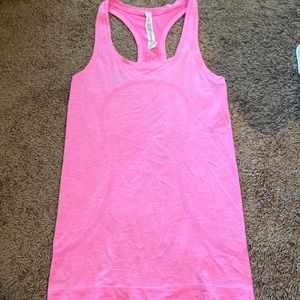 Lululemon Swiftly Tech Razorback Tank Top Pink